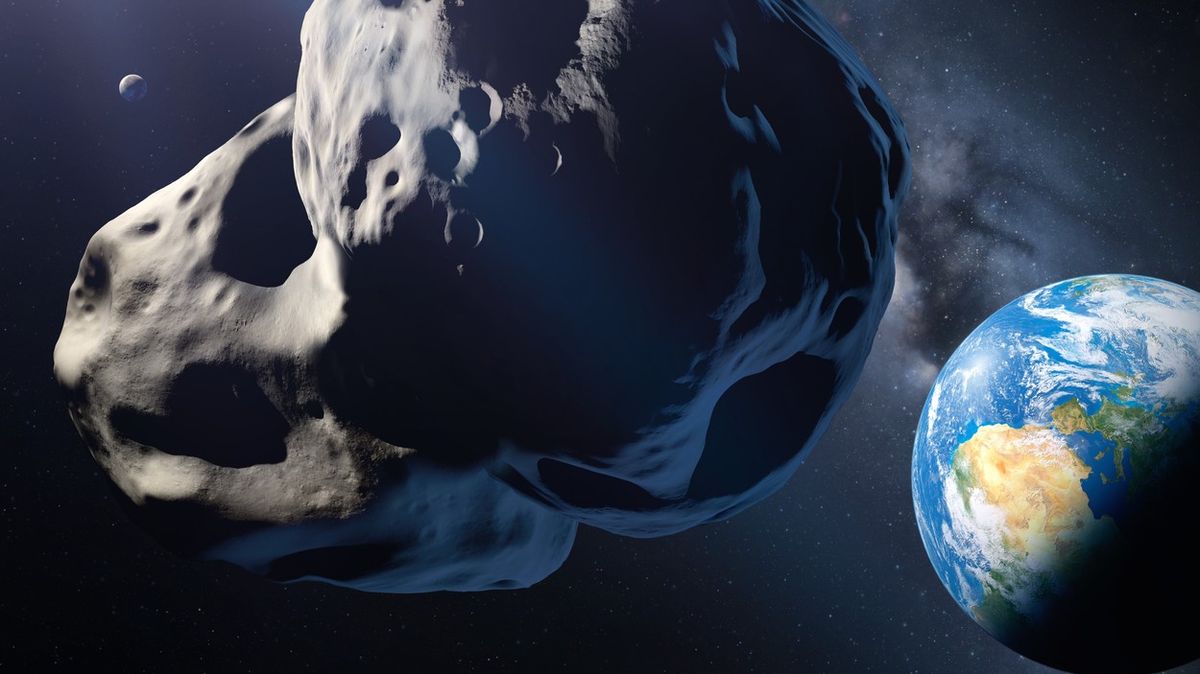 V noci na pátek Zemi těsně mine asteroid o velikosti žirafy. Objeven byl před pár dny